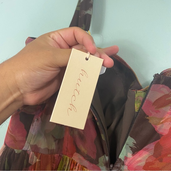 Hutch Willa Pleated‎ Tulle Gown Maxi Floral Size 14 - Picture 8 of 8